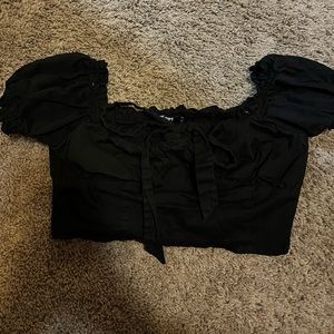 The K Ript black crop top. Size L
